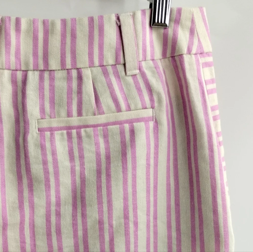 Anthropologie‎ Cartonnier Shorts Pink Scallop Sailor Button